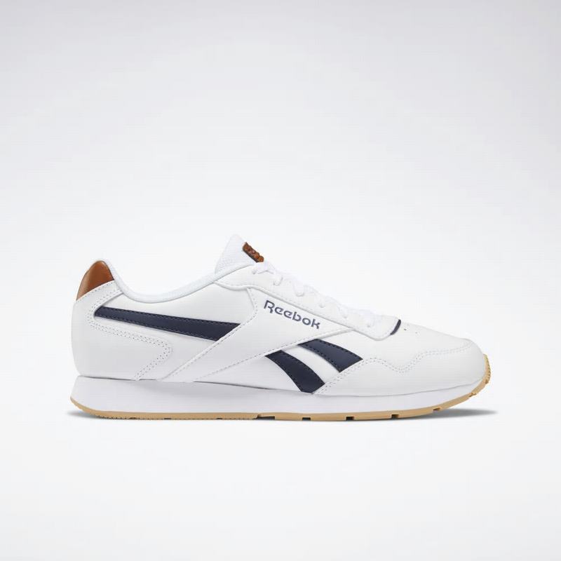 Reebok Royal Glide Tenisky Panske - Biele/Námornícka Modrá RO8024OT